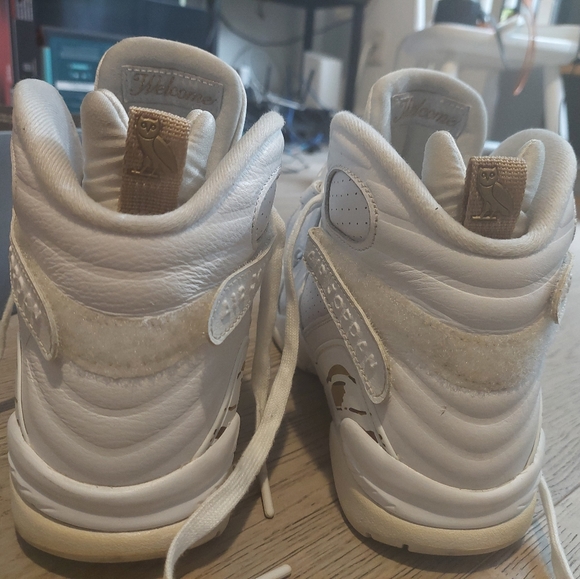 Jordan 8 Retro OVO White Size 9 - Picture 3 of 6